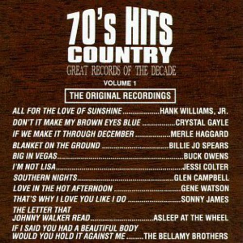 the album cover for Great Records Of The Decade - 70's Country Hits 1 / Various