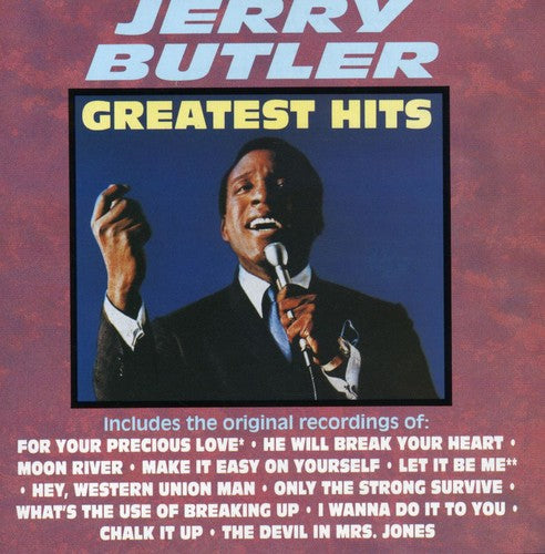 the album cover for Jerry Butler - Greatest Hits