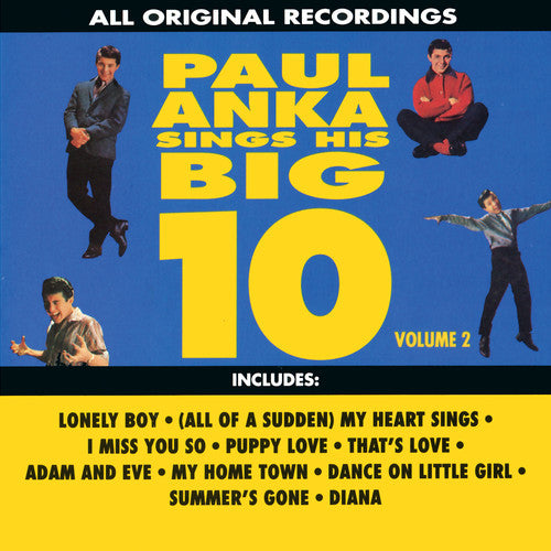 the album cover for Paul Anka - Sings His Big Ten 2