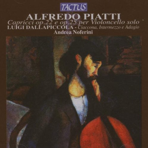 the album cover for Andrea Noferini - Caprices for Solo Cello