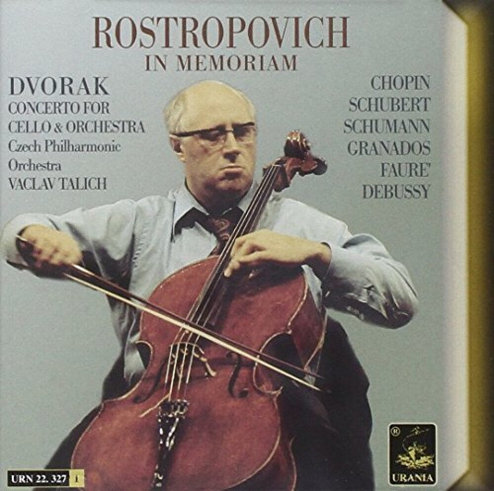 the album cover for Dvorak / Chopin / Rostropovich / Cpo / Talich - Cello Concerto