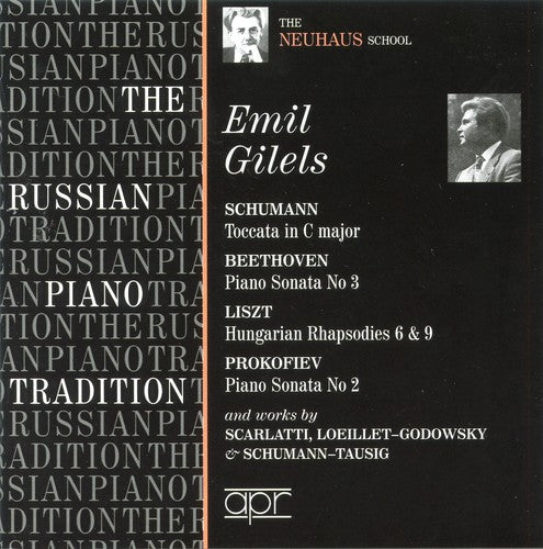 the album cover for Emil Gilels - Russian Piano Tradition