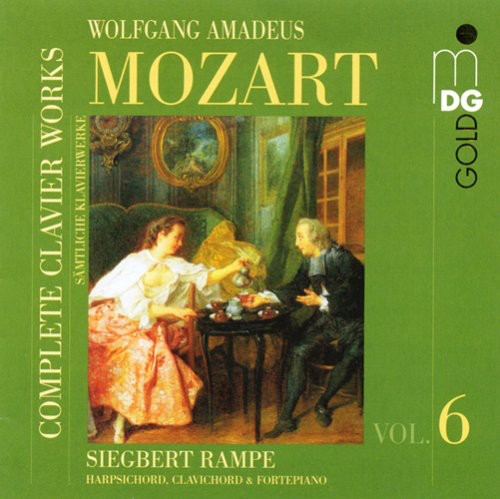 the album cover for W.A. Mozart - Complete Keyboard Works 6