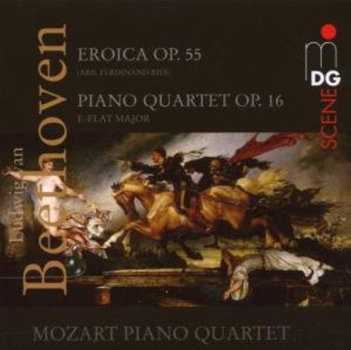 the album cover for L.V. Beethoven - Symphony 3 / Eroica Op 55 / Piano Quartet Op 16
