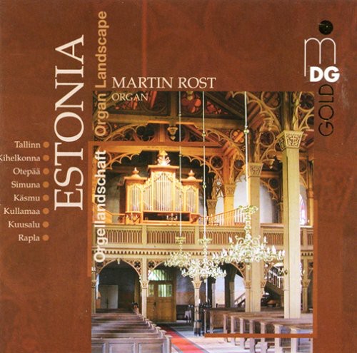 the album cover for Martin Rost - Estonia: Organ Landscape