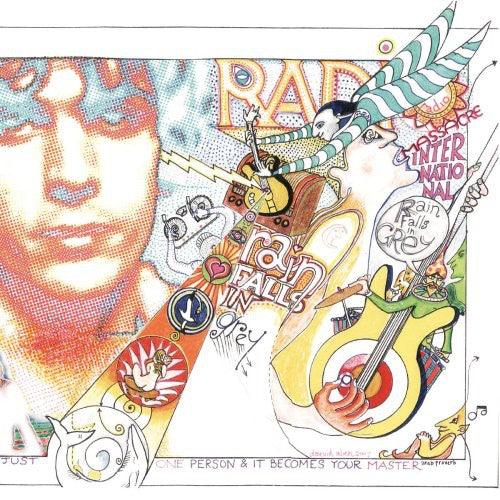 the album cover for Radio Massacre International - Rain Falls in Grey