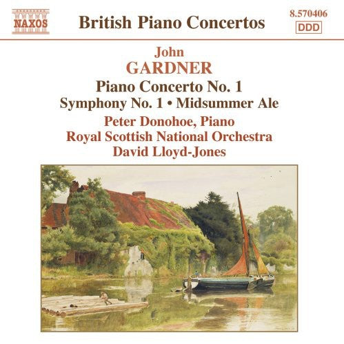 the album cover for Peter Donohoe - Piano Concerto 1 / Symphony 1 Midsummer Ale