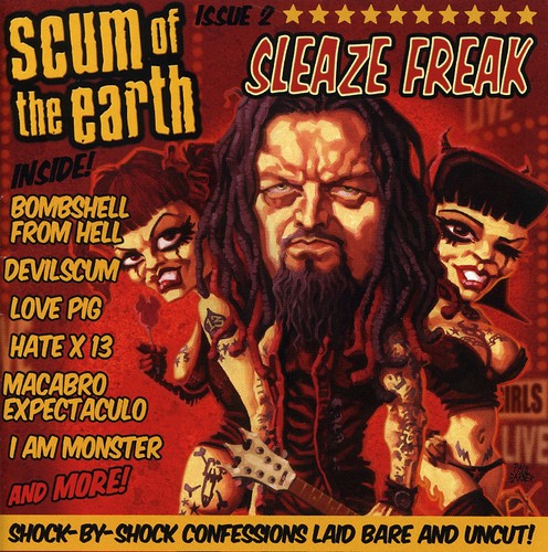 the album cover for Scum Of The Earth - Sleaze Freak