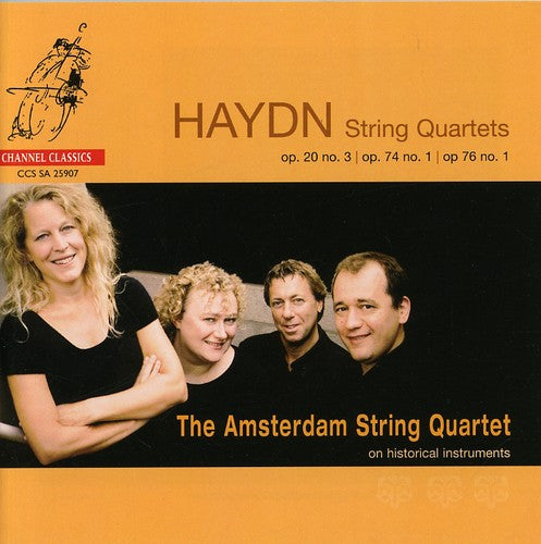 the album cover for The Amsterdam String Quartet - Haydn: String Quartets