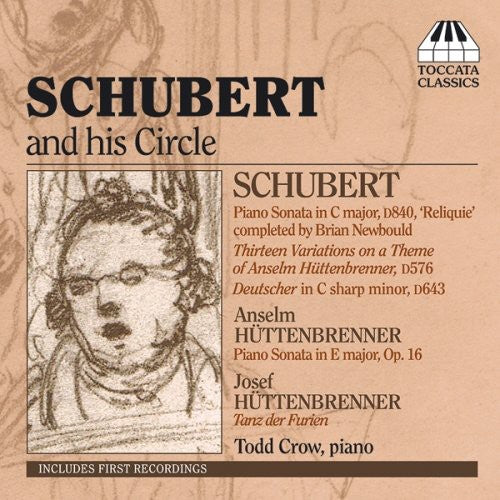 the album cover for Todd Crow - Schubert & His Circle