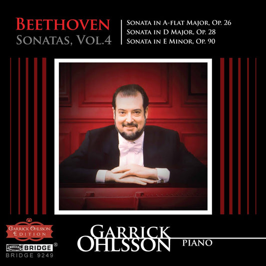 the album cover for GARRICK OHLSSON - Sonatas 4