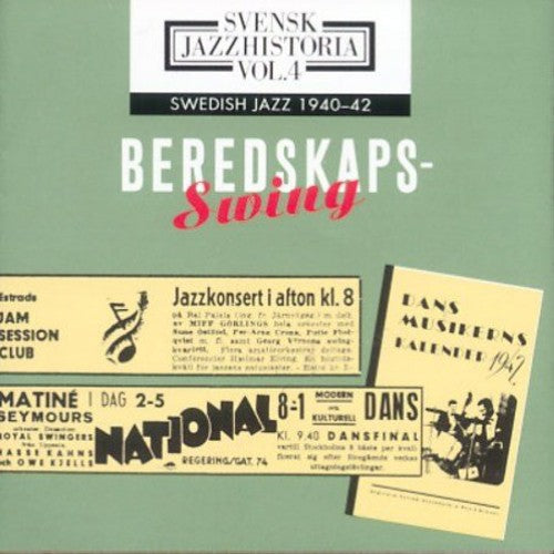 the album cover for Swedish Jazz History - Swedish Jazz 1940-1942 Volume 4 / Various