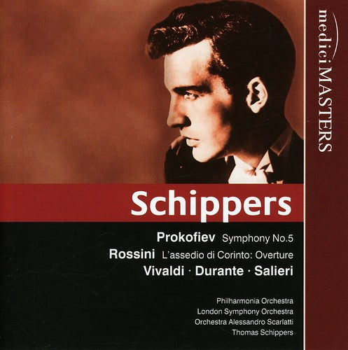 the album cover for Prokofiev/Rossini/Vivaldi/Dura - Symphony 5 L'assedio Di Corinto: Overture Sinfonia
