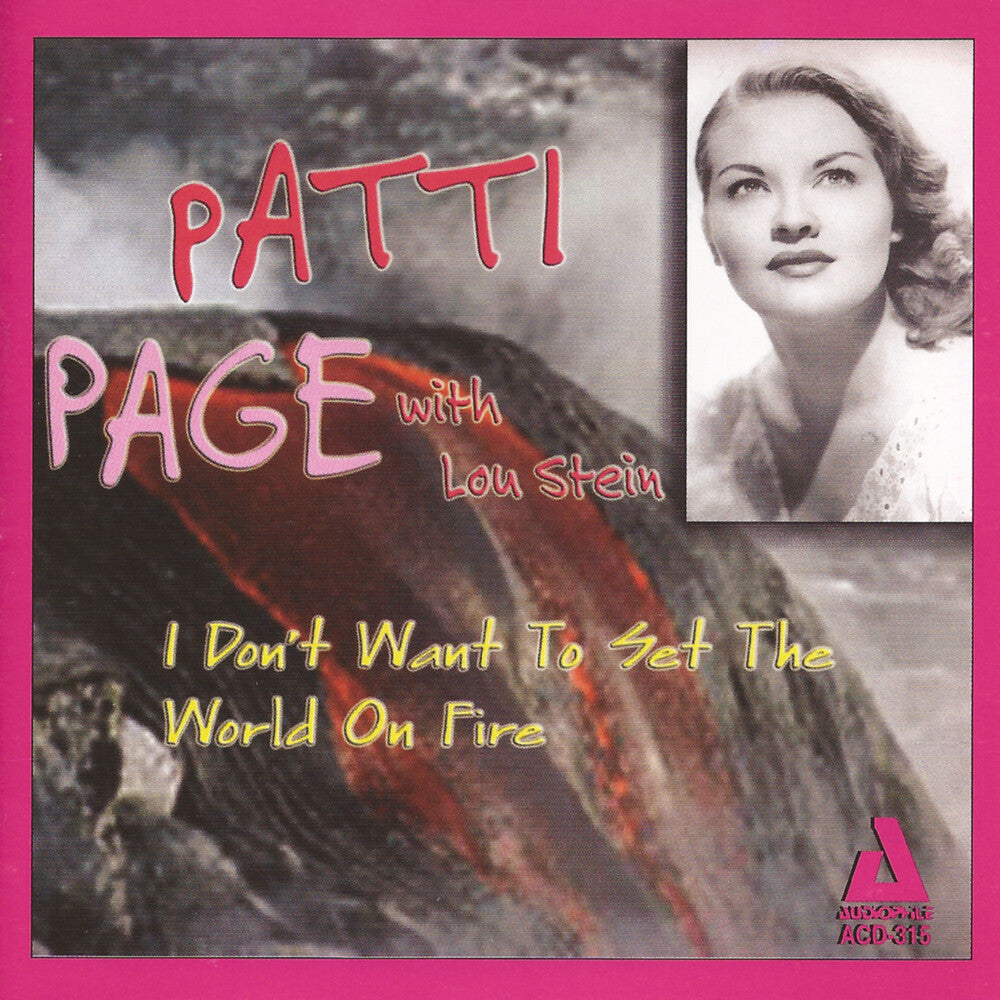 the album cover for Patti Page - I Don't Want to Set the World on Fire
