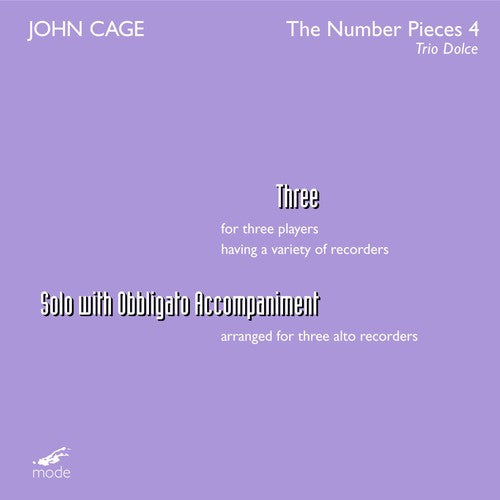 the album cover for Dolce - Three Solo for Three Voices