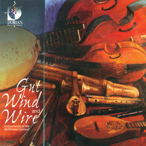 the album cover for Baltimore Consort - Gut Wind & Wire