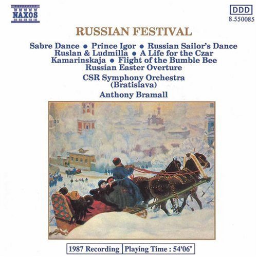 the album cover for Slovak Radio Symphony Orchestra - Russian Festival