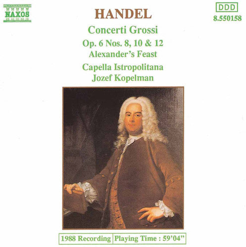 the album cover for Jozef Kopelman - Concerti Grossi 8, 10 & 12