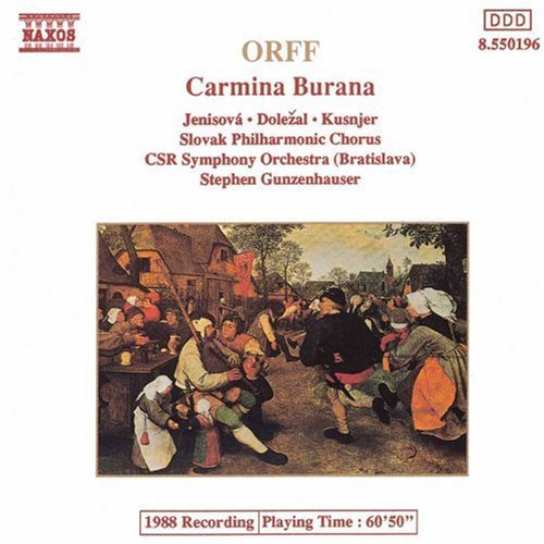 the album cover for Stephen Gunzenhauser - Carmina Burana