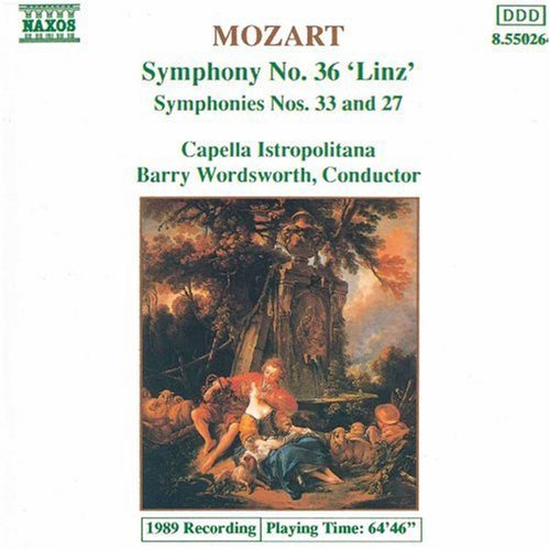 the album cover for Capella Istropolitana - Symphonies 27, 33 & 36