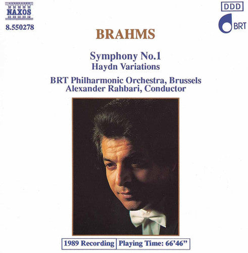 the album cover for Alexander Rahbari - Symphony 1 / Variations on a Theme By Haydn