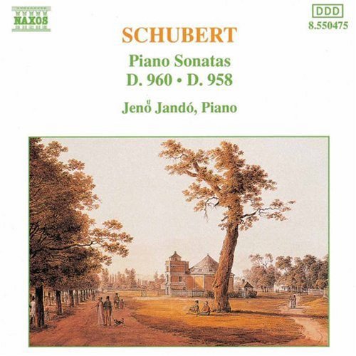 the album cover for JenÅ‘ JandÃ³ - Piano Sonatas 958 & 960