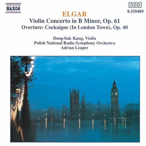 the album cover for Dong-Suk Kang - Violin Concerto / Cockaigne Overture