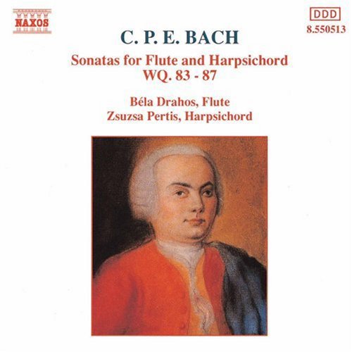 the album cover for Bela Drahos - Sonatas for Flute & Harpsichord