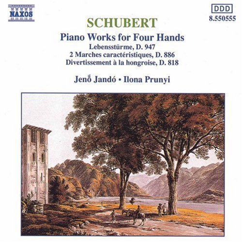 the album cover for Ilona Prunyi - Piano Works for Four Hands