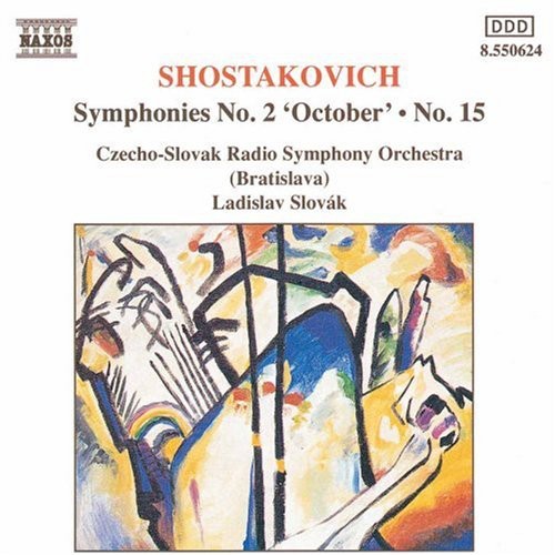 the album cover for Ladislav Slovak - Symphonies 2 & 15