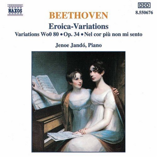 the album cover for JenÅ‘ JandÃ³ - Piano Variations Opp. 34 & 35