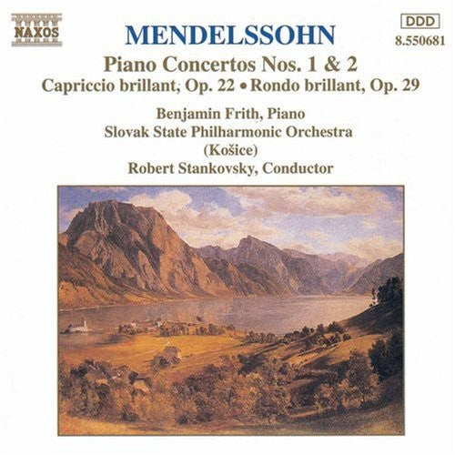 the album cover for Benjamin Frith - Piano Concerti 1 & 2
