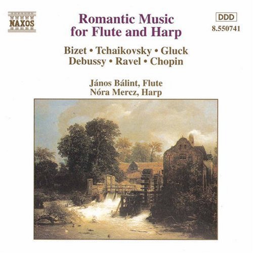 the album cover for Balint/Mercz - Romantic Music for Flute & Harp