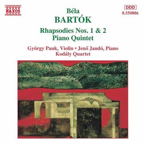 the album cover for Gyorgy Pauk - Rhapsodies 1 & 2 / Piano Quartet