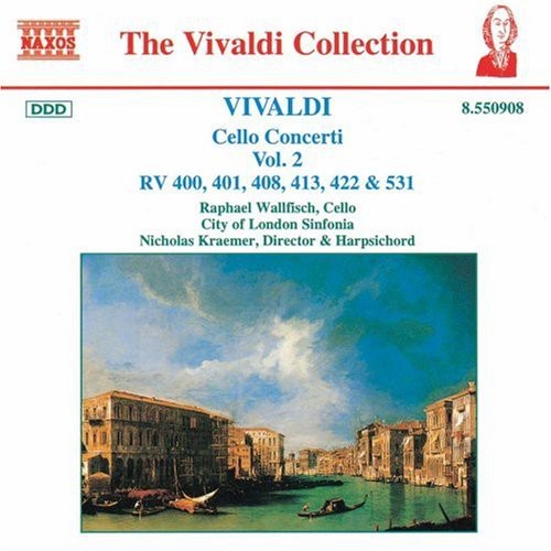 the album cover for RAPHAEL WALLFISCH - Cello Concerti 2
