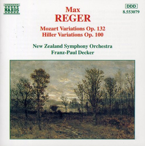 the album cover for Franz-Paul Decker - Mozart Variations / Hiller Variations