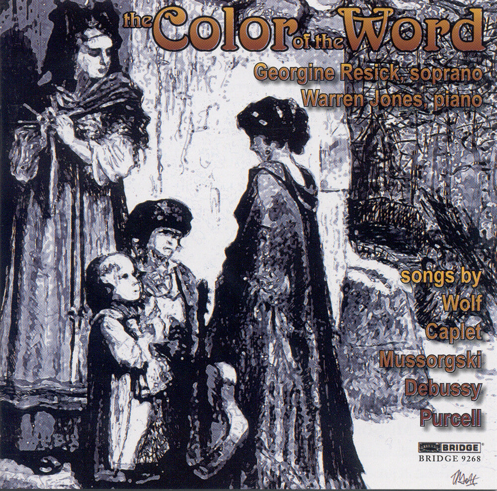 the album cover for Georgine Resick - Color of the Word