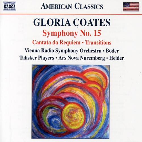 the album cover for Teri Dunn - Symphony 15 / Cantara Da Requiem / Transitions