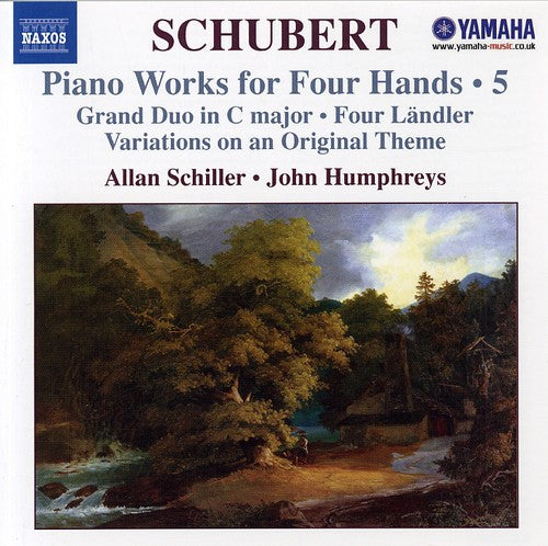 the album cover for Allan Schiller - Piano Works for Four Hands 5