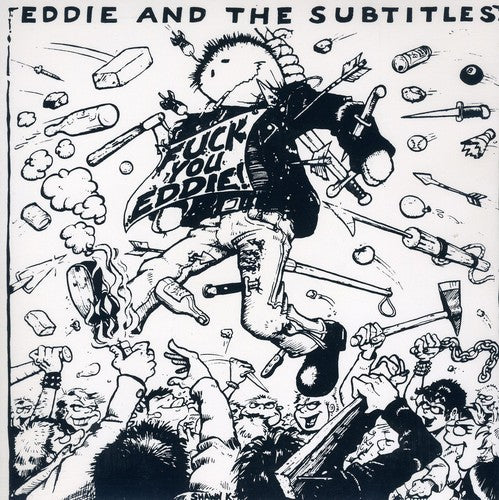 the album cover for Eddie & The Subtitles - American Society / Louie Louie