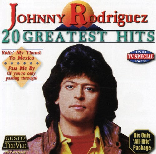 the album cover for Johnny Rodriguez - 20 Greatest Hits