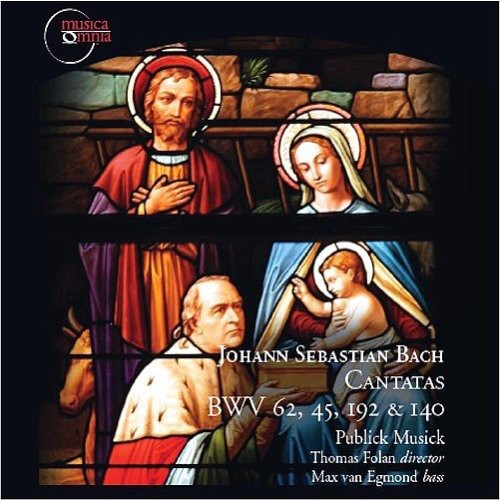 the album cover for Thomas Folan - Cantatas BMV 45 62 140 192