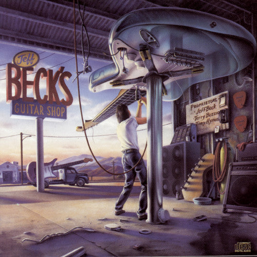 the album cover for Jeff Beck - Guitar Shop