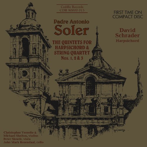 the album cover for Christopher Verrette - Quintets for Harpsichord & Strings 1 & 2