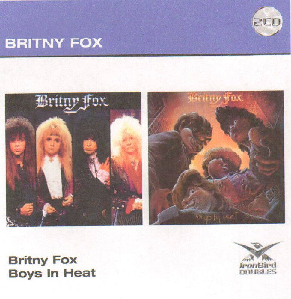 the album cover for Britny Foxx - Britny Fox/Boys In Heat [Import]