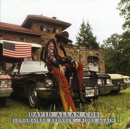 the album cover for David Coe Allan - Longhaired Redneck/Rides Again [Import]