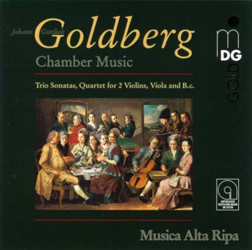 the album cover for S. Goldberg - Trio Sonatas Quartet for 2 Violins Viola & Basso