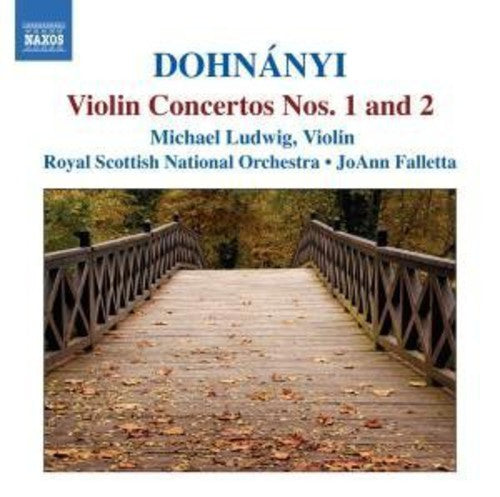 the album cover for Michael Ludwig - Violin Concertos Nos. 1 & 2
