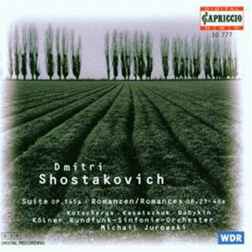 the album cover for Shostakovich / Yurovsky - Suite Op 145A / Romances Op 21-46A