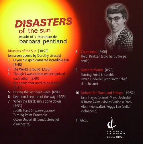 the album cover for Owen Underhill - Disasters of the Sun